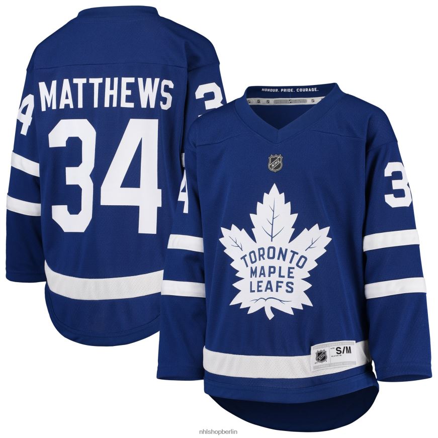 Jugend NHL Replika-Spielertrikot der Toronto Maple Leafs blaues Auston Matthews-Heimtrikot Kleidung BF680T258