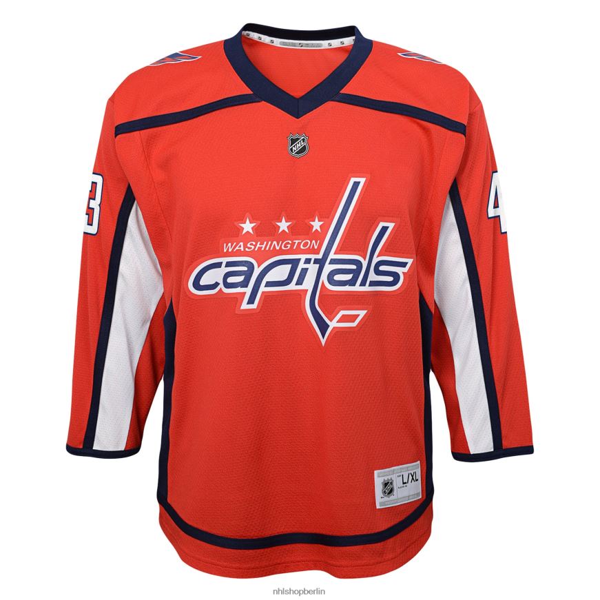 Jugend NHL Replika-Spielertrikot der Washington Capitals in Rot von Tom Wilson Kleidung BF680T2299