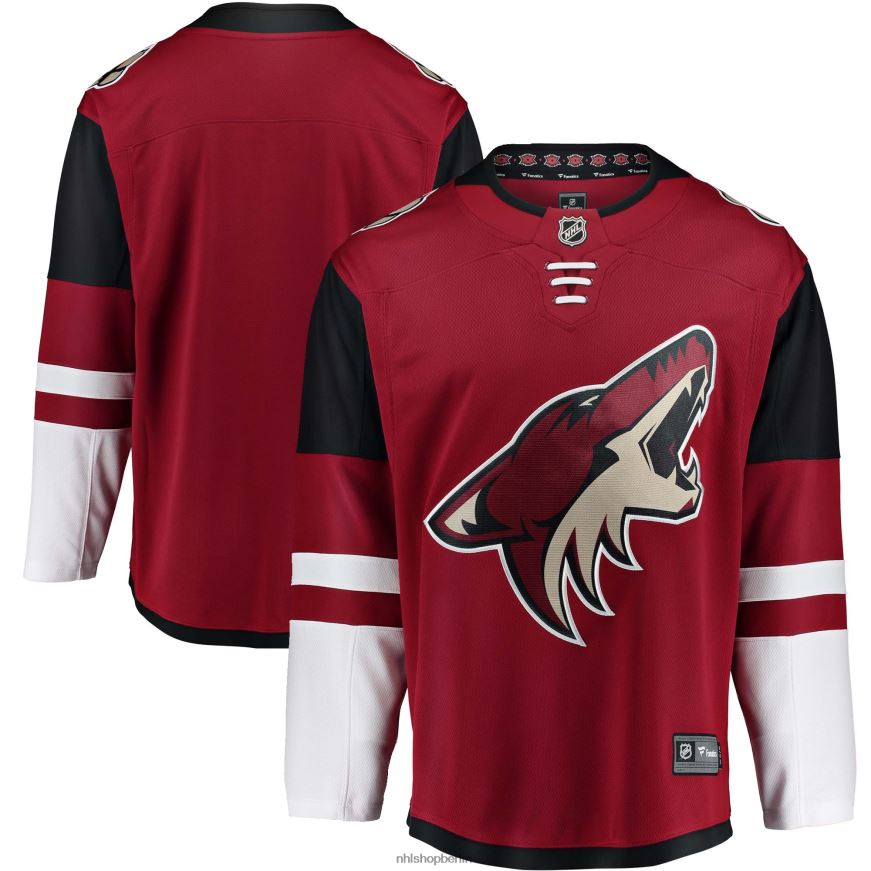 Jugend NHL Rotes Breakaway-Heimtrikot mit Fanatics-Logo der Arizona Coyotes Kleidung BF680T1495