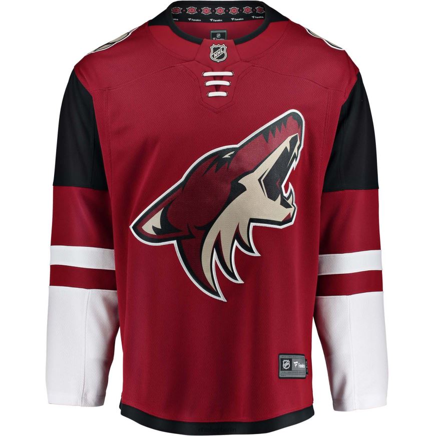 Jugend NHL Rotes Breakaway-Heimtrikot mit Fanatics-Logo der Arizona Coyotes Kleidung BF680T1495