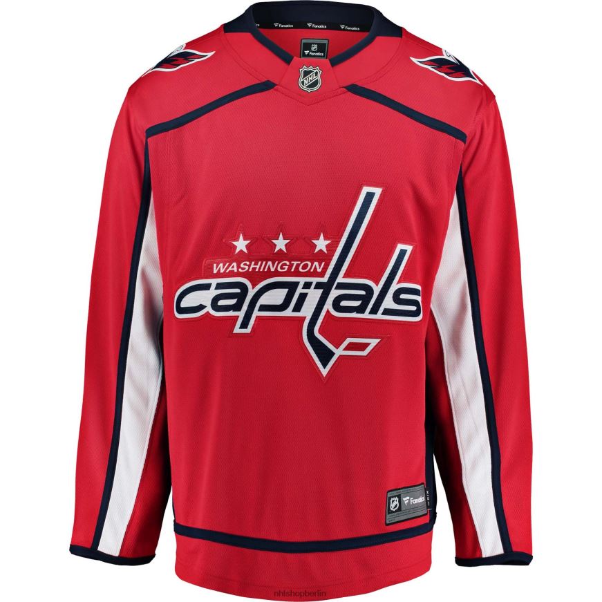 Jugend NHL Rotes Breakaway-Heimtrikot mit Fanatiker-Logo der Washington Capitals Kleidung BF680T1784