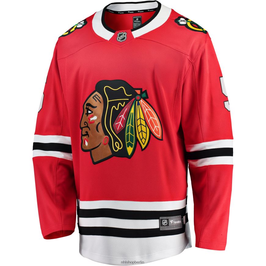 Jugend NHL Rotes Breakaway-Spielertrikot der Chicago Blackhawks mit Connor Murphy Fanatics-Logo Kleidung BF680T1813