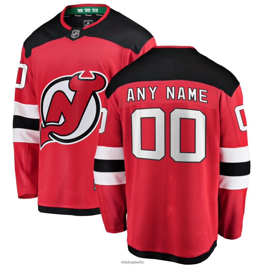 Jugend NHL Rotes Home-Breakaway-Trikot der New Jersey Devils Fanatics nach Maß Kleidung BF680T553