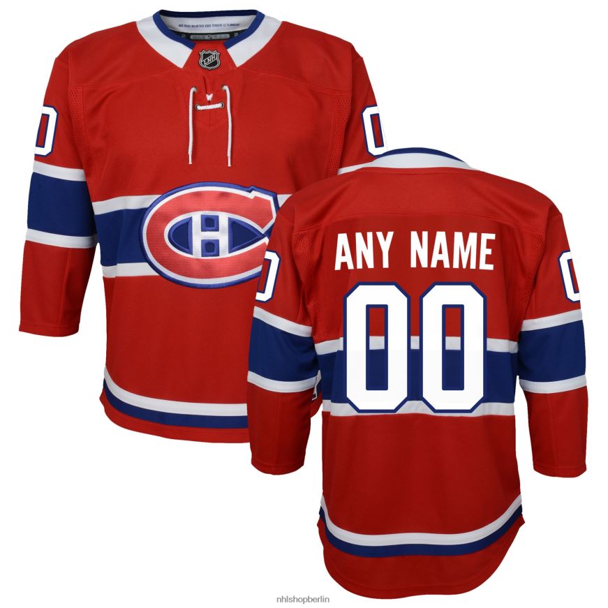 Jugend NHL Rotes Home-Premier-Trikot der Montreal Canadiens nach Maß Kleidung BF680T589