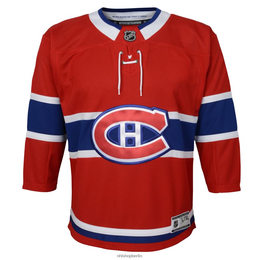 Jugend NHL Rotes Premier-Heimtrikot der Montreal Canadiens Kleidung BF680T2127