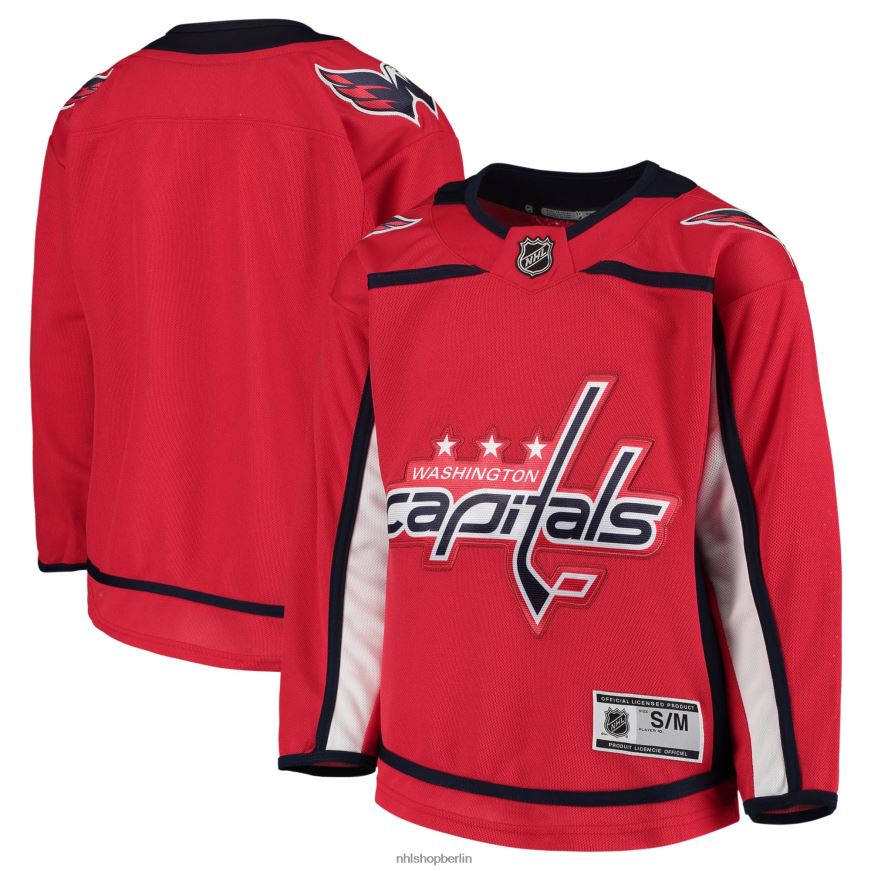 Jugend NHL Rotes Premier-Heimtrikot der Washington Capitals Kleidung BF680T1003