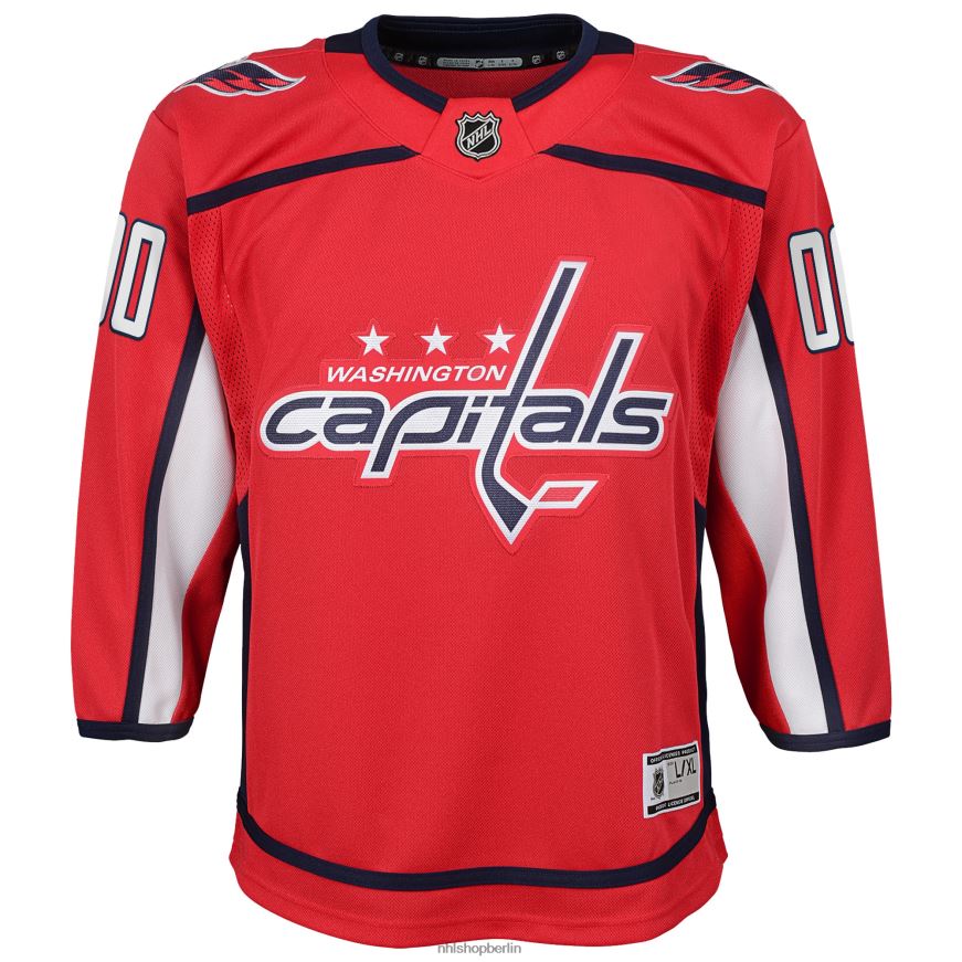 Jugend NHL Rotes Premier-Heimtrikot der Washington Capitals nach Maß Kleidung BF680T969