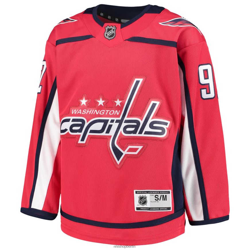 Jugend NHL Rotes Premier-Spieler-Heimtrikot von Washington Capitals Evgeny Kuznetsov Kleidung BF680T1623