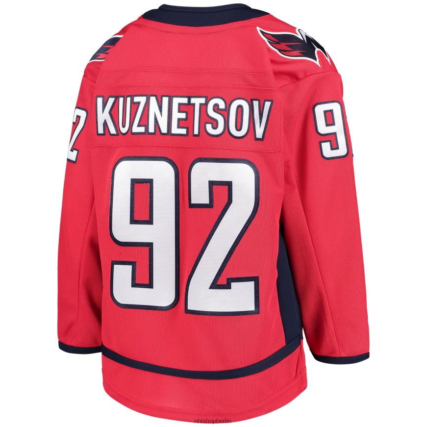 Jugend NHL Rotes Premier-Spieler-Heimtrikot von Washington Capitals Evgeny Kuznetsov Kleidung BF680T1623