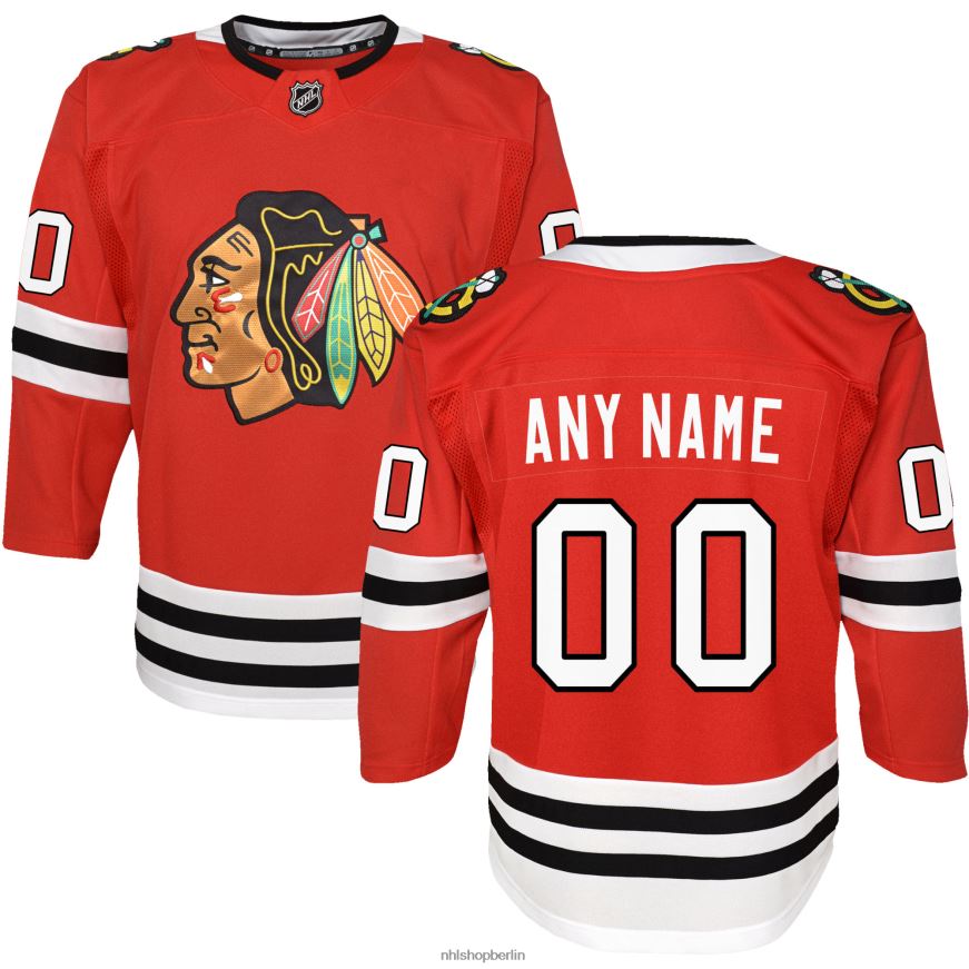 Jugend NHL Rotes Premier-Trikot der Chicago Blackhawks nach Maß Kleidung BF680T561