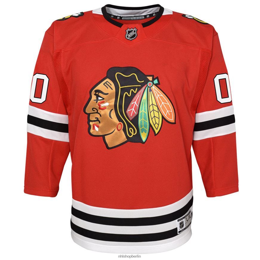 Jugend NHL Rotes Premier-Trikot der Chicago Blackhawks nach Maß Kleidung BF680T561