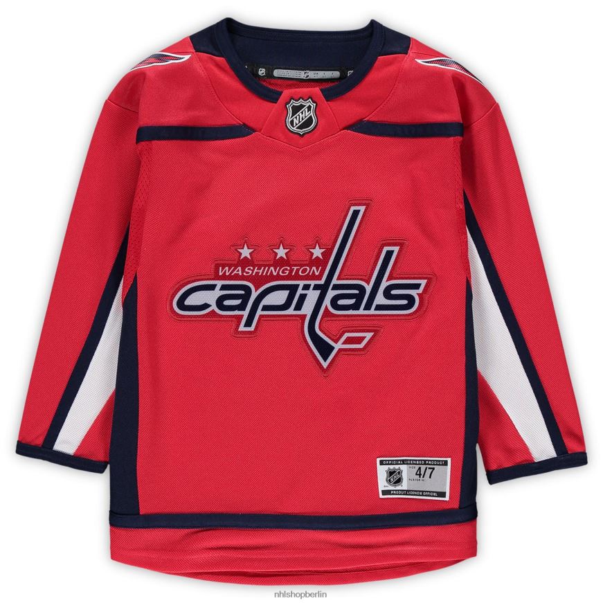 Jugend NHL Rotes Premier-Trikot der Washington Capitals-Heimmannschaft für Vorschulkinder Kleidung BF680T1797