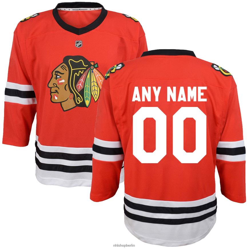 Jugend NHL Rotes Replika-Trikot der Chicago Blackhawks nach Maß Kleidung BF680T1537