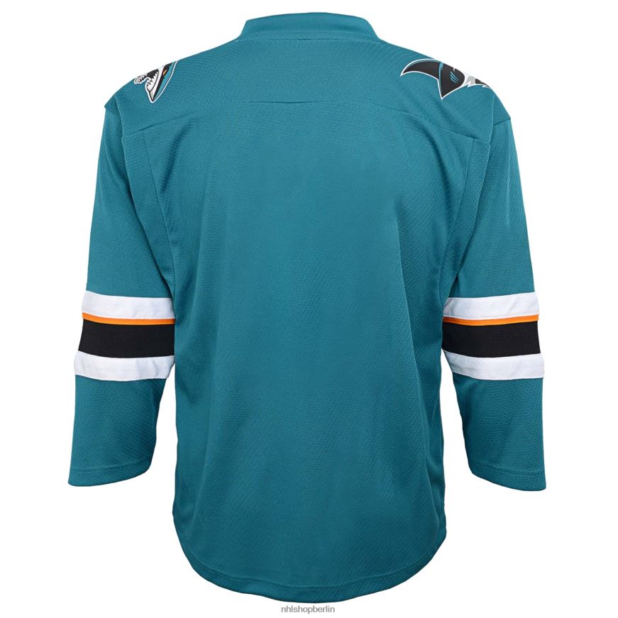 Jugend NHL San Jose Sharks Teal Home Replica Blanko-Trikot Kleidung BF680T2053