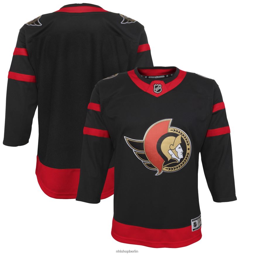 Jugend NHL Schwarzes Heim-Premier-Trikot der Ottawa Senators Kleidung BF680T1262