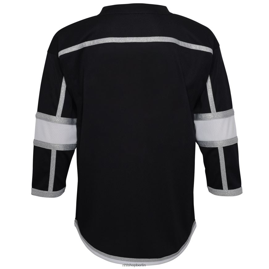 Jugend NHL Schwarzes Heimtrikot der Los Angeles Kings im Vorschulalter unbedruckt Kleidung BF680T806