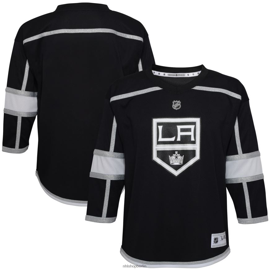 Jugend NHL Schwarzes Heimtrikot der Los Angeles Kings unbedruckt Replika Kleidung BF680T1038