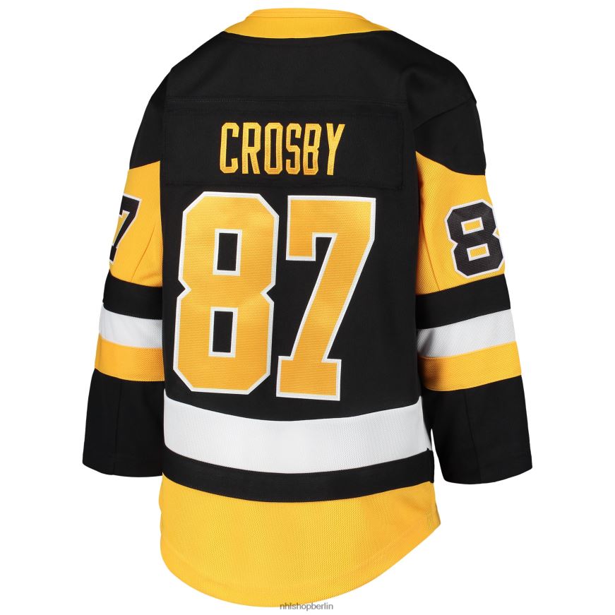 Jugend NHL Schwarzes Premier-Spieler-Trikot der Pittsburgh Penguins von Sidney Crosby Kleidung BF680T228