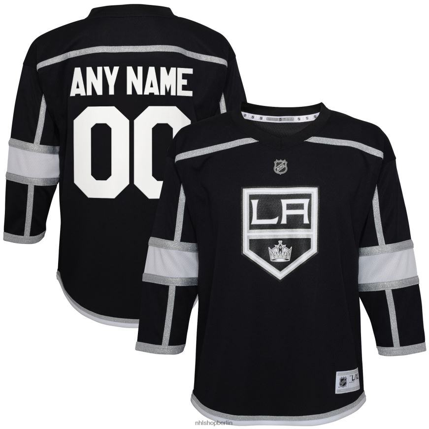 Jugend NHL Schwarzes Replika-Heimtrikot der Los Angeles Kings nach Maß Kleidung BF680T284