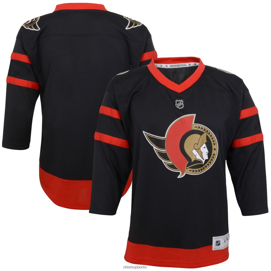 Jugend NHL Schwarzes Replika-Heimtrikot der Ottawa Senators Kleidung BF680T1810