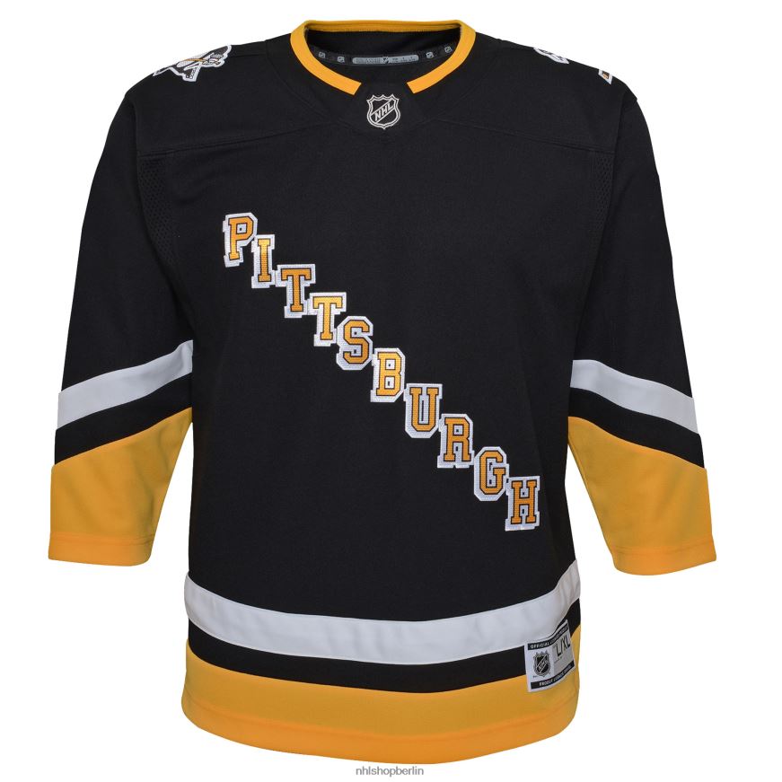 Jugend NHL Schwarzes alternatives Premier-Trikot der Pittsburgh Penguins 2021/22 Kleidung BF680T1100