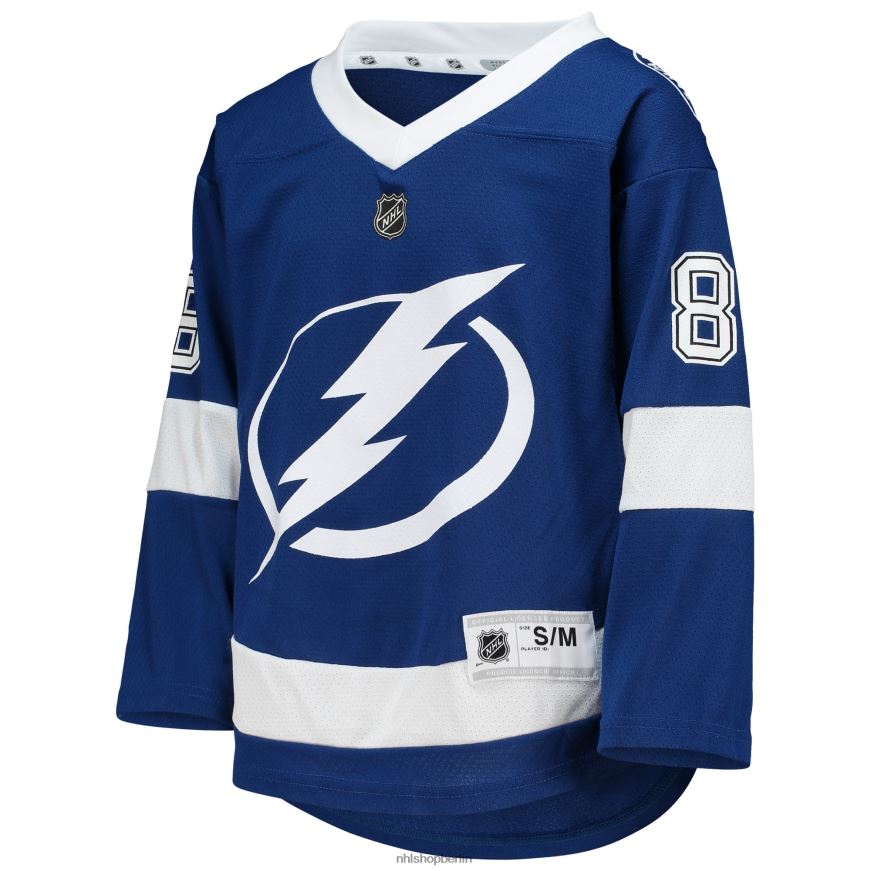 Jugend NHL Tampa Bay Lightning Nikita Kucherov blaues Heim-Replika-Spielertrikot Kleidung BF680T193