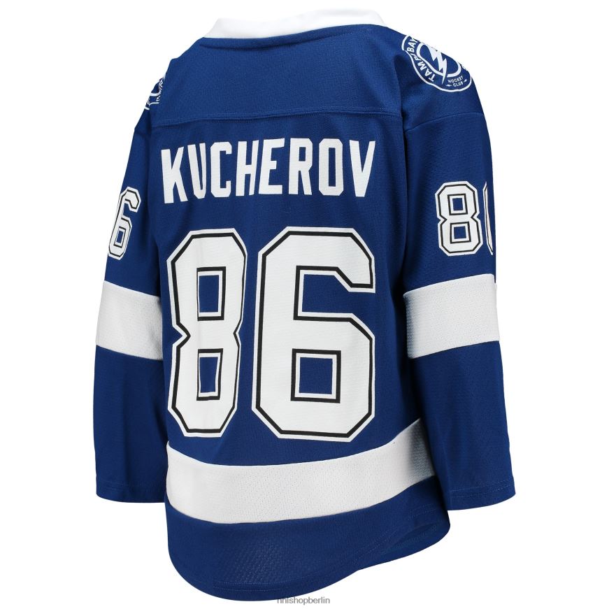 Jugend NHL Tampa Bay Lightning Nikita Kucherov blaues Heim-Replika-Spielertrikot Kleidung BF680T193