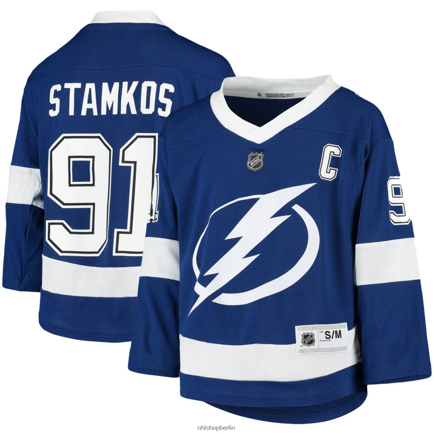 Jugend NHL Tampa Bay Lightning Steven Stamkos blaues Heim-Replika-Spielertrikot Kleidung BF680T134