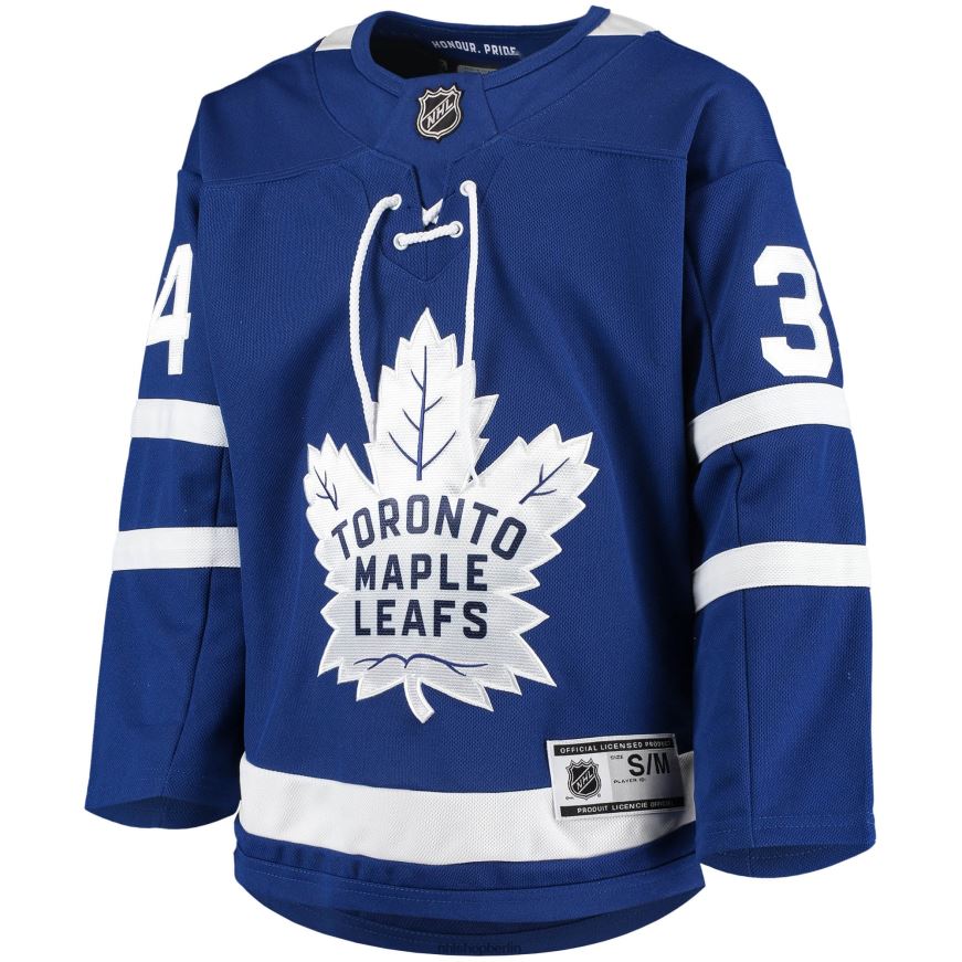 Jugend NHL Toronto Maple Leafs Auston Matthews blaues Home-Premier-Spieler-Trikot Kleidung BF680T144