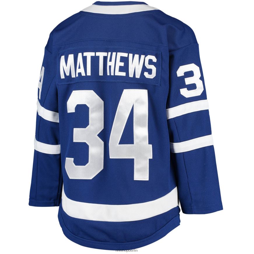 Jugend NHL Toronto Maple Leafs Auston Matthews blaues Home-Premier-Spieler-Trikot Kleidung BF680T144