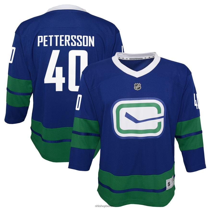 Jugend NHL Vancouver Canucks Elias Pettersson Royal 2019/20 alternatives Replika-Spielertrikot Kleidung BF680T1730