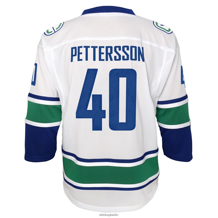 Jugend NHL Vancouver Canucks Elias Pettersson Weißes 2019/20 Replika-Spielertrikot Kleidung BF680T1814