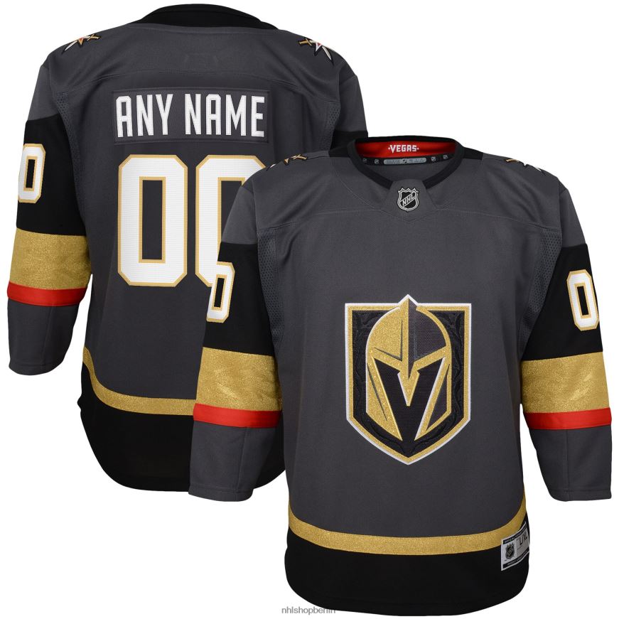 Jugend NHL Vegas Golden Knights Grey Alternative Premier Custom Trikot Kleidung BF680T694