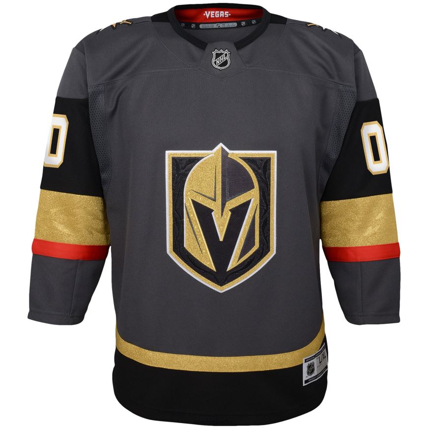 Jugend NHL Vegas Golden Knights Grey Alternative Premier Custom Trikot Kleidung BF680T694