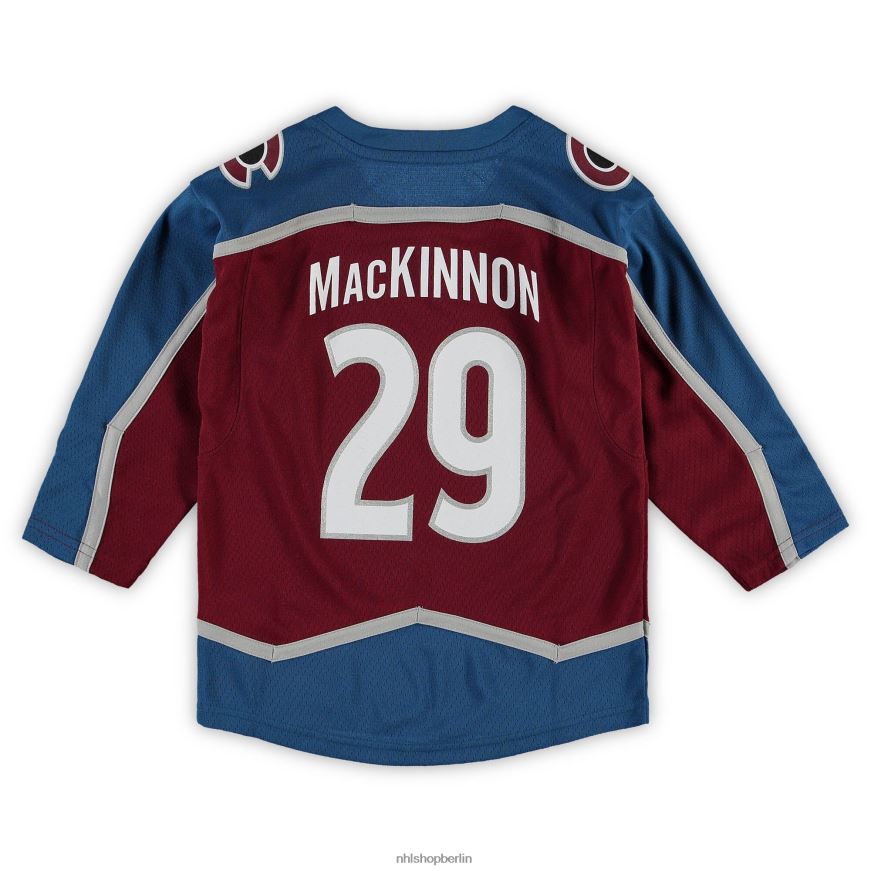 Jugend NHL Vorschul-Colorado-Avalanche-Nathan-Mackinnon-Burgunder-Heim-Replik-Spielertrikot Kleidung BF680T274