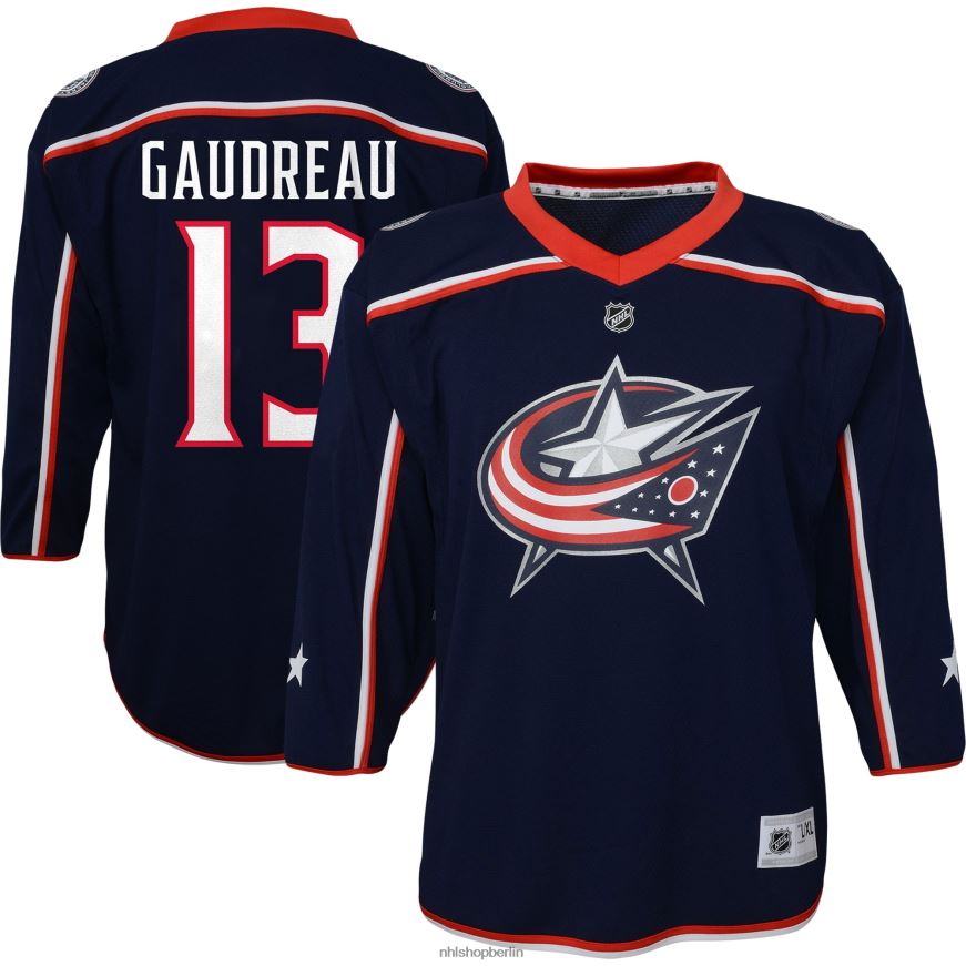 Jugend NHL Vorschul-Columbus-Blue-Jacken marineblaues Replika-Spielertrikot von Johnny Gaudreau Kleidung BF680T759