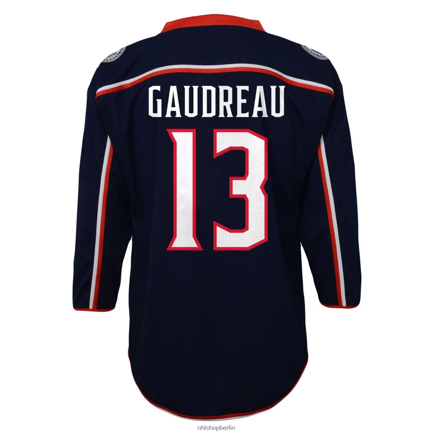 Jugend NHL Vorschul-Columbus-Blue-Jacken marineblaues Replika-Spielertrikot von Johnny Gaudreau Kleidung BF680T759