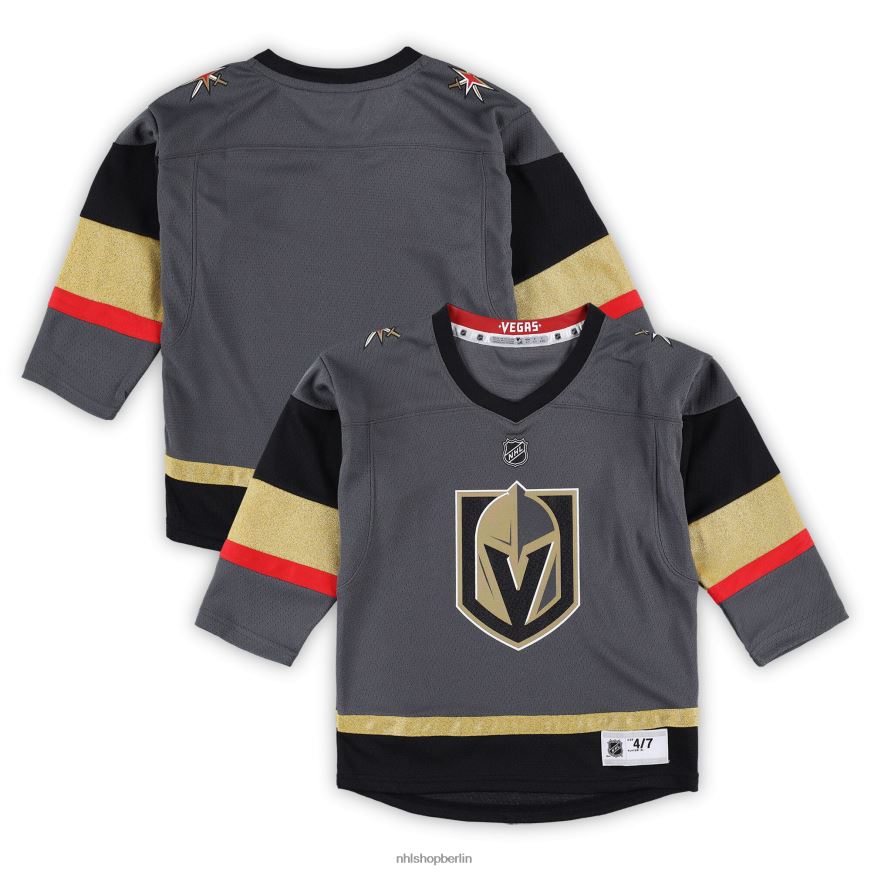 Jugend NHL Vorschul-Heim-Replik-Trikot der Vegas Golden Knights in Grau 2022/23 Kleidung BF680T664