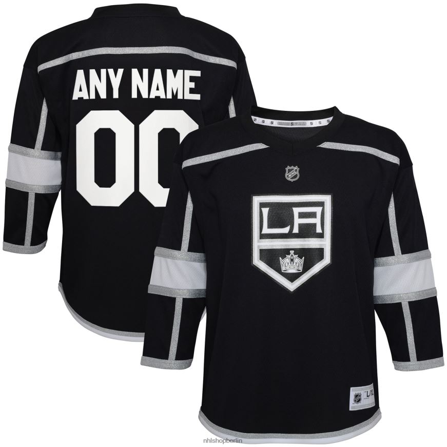 Jugend NHL Vorschul-Heimtrikot der Los Angeles Kings schwarz nach Maß Kleidung BF680T388