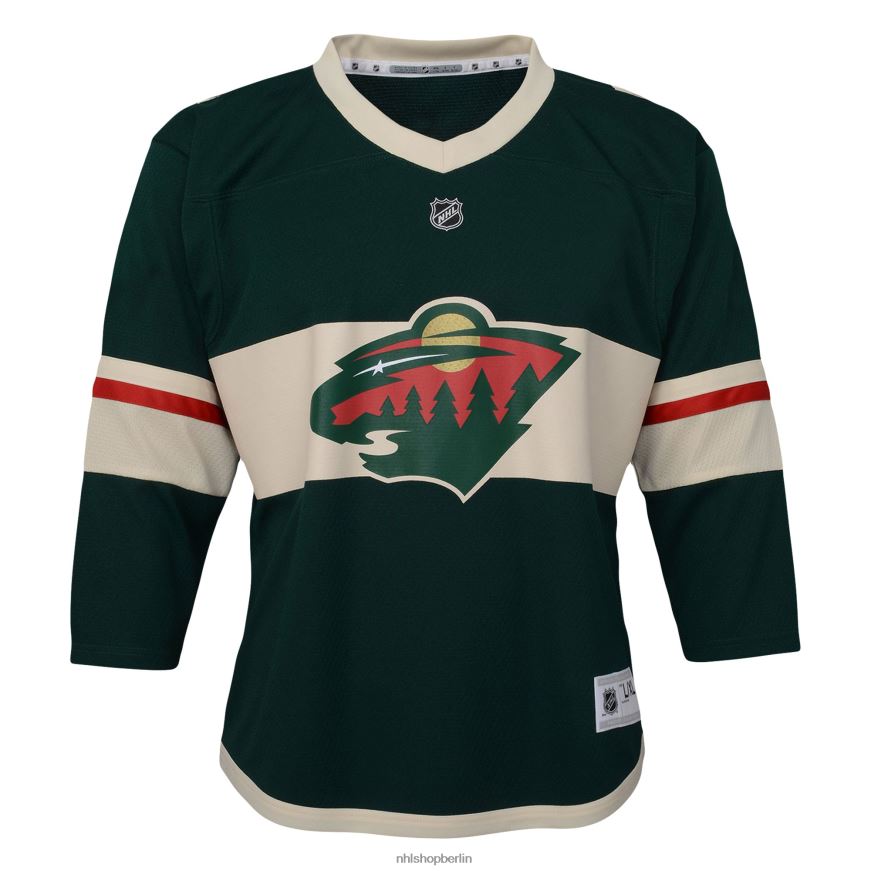 Jugend NHL Vorschul-Minnesota-Wild-Spielertrikot in Grün von Marc-Andre Fleury Kleidung BF680T495