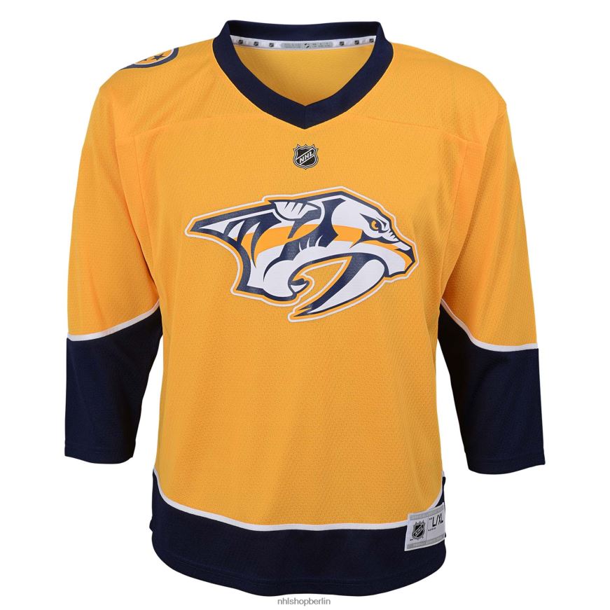 Jugend NHL Vorschul-Nashville-Predators-Gold-Heim-Replika-Trikot Kleidung BF680T1962