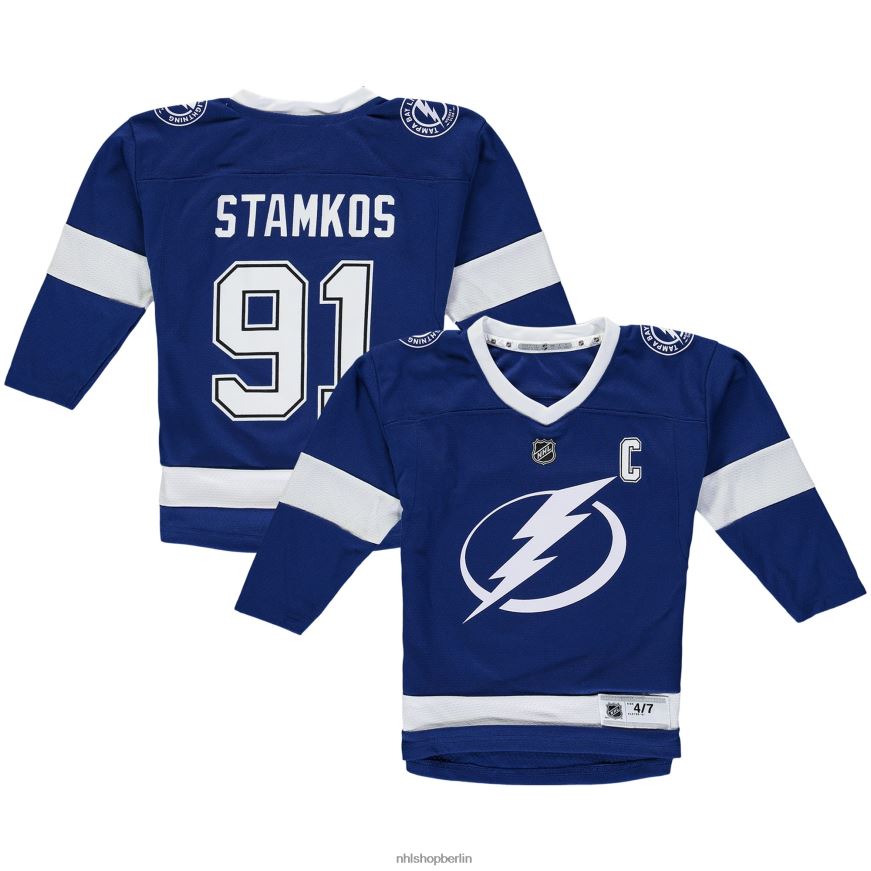 Jugend NHL Vorschul-Tampa Bay Lightning Steven Stamkos blaues Replika-Spielertrikot Kleidung BF680T389