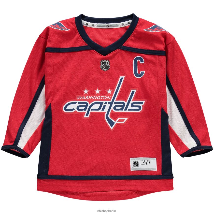 Jugend NHL Vorschul-Washington Capitals Alexander Ovechkin rotes Replika-Spielertrikot Kleidung BF680T366