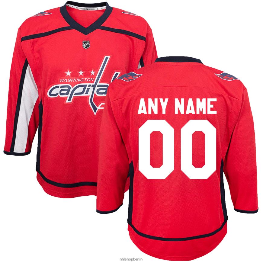 Jugend NHL Vorschul-Washington-Capitals-Rot-Heim-Replika-Trikot nach Maß Kleidung BF680T1350