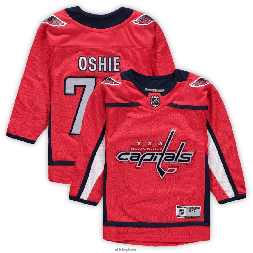 Jugend NHL Vorschul-Washington-Capitals-TJ-Oshie-Rot-Heim-Premier-Spieler-Trikot Kleidung BF680T1384