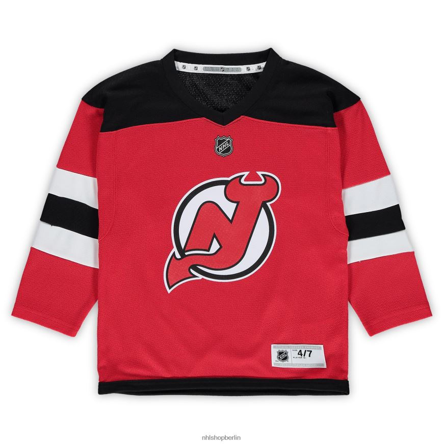 Jugend NHL Vorschule New Jersey Devils PK Rotes Subban-Heim-Replica-Spielertrikot Kleidung BF680T1990