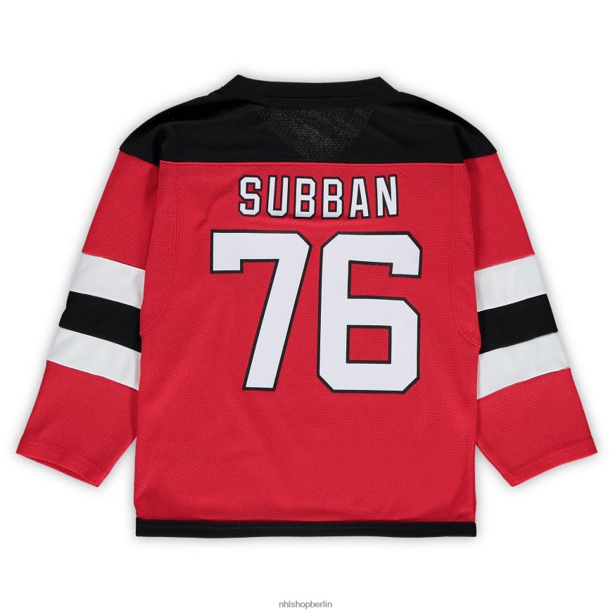 Jugend NHL Vorschule New Jersey Devils PK Rotes Subban-Heim-Replica-Spielertrikot Kleidung BF680T1990