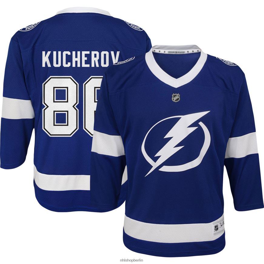 Jugend NHL Vorschule Tampa Bay Lightning Nikita Kucherov blaues Replika-Spielertrikot Kleidung BF680T1609