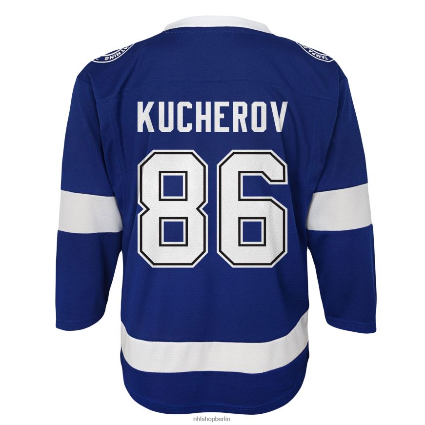 Jugend NHL Vorschule Tampa Bay Lightning Nikita Kucherov blaues Replika-Spielertrikot Kleidung BF680T1609