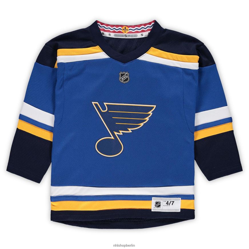 Jugend NHL Vorschulst Louis Blues Jordan Binnington Blue Home Replik-Spielertrikot Kleidung BF680T812